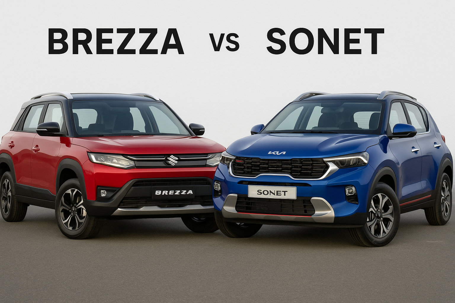 The Maruti Brezza and the Kia Sonet, which one is best for you.